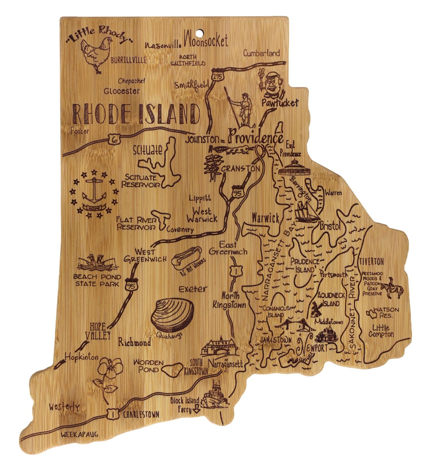 Rhode Island Landmarks Cutting Board