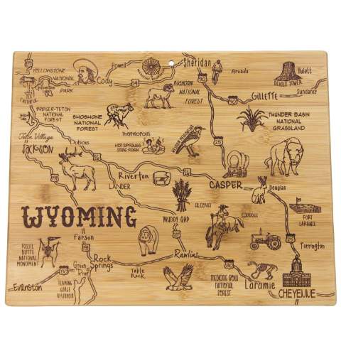 Wyoming Destinations Cutting Board