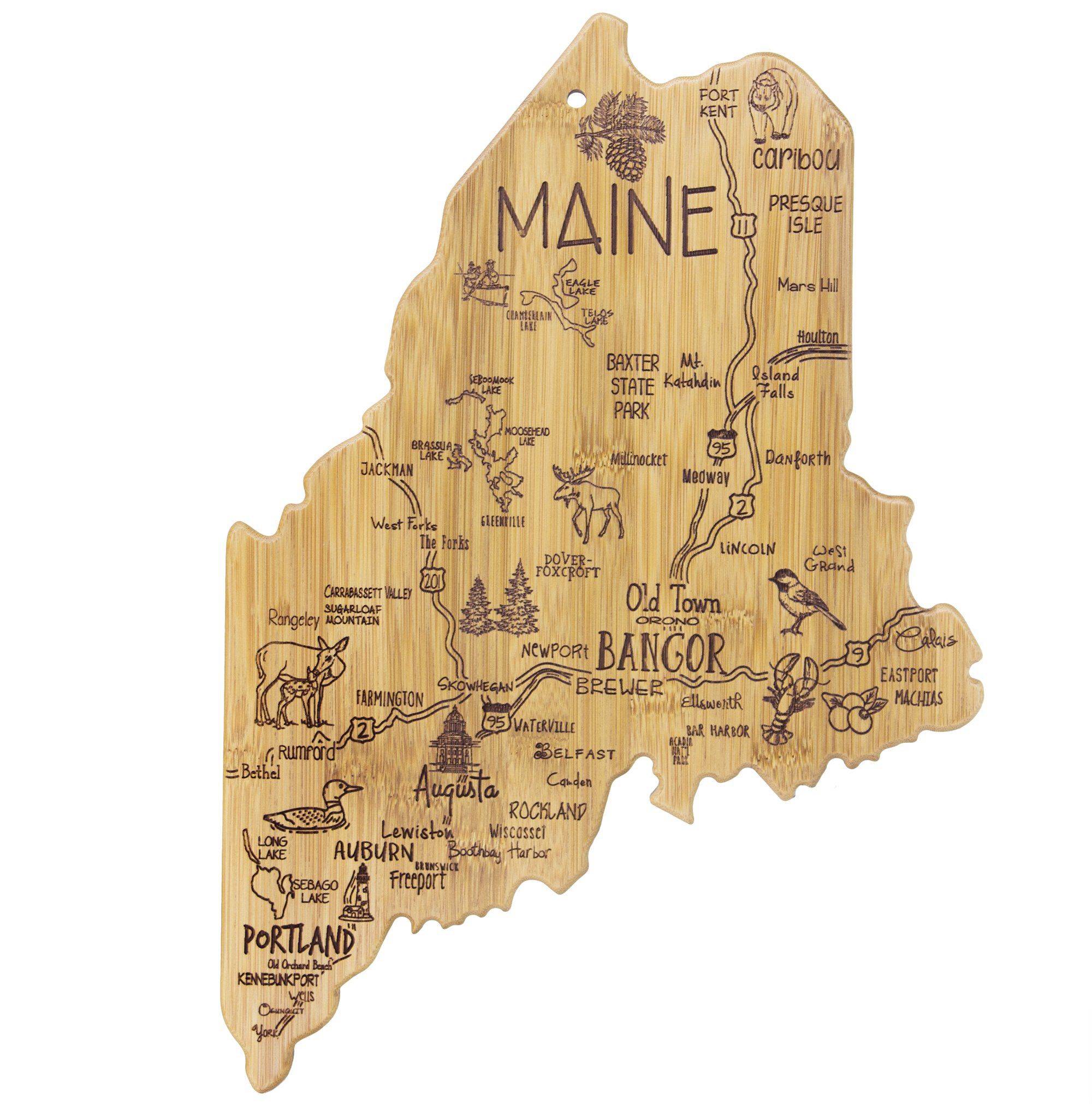 Maine Destinations Cutting Board
