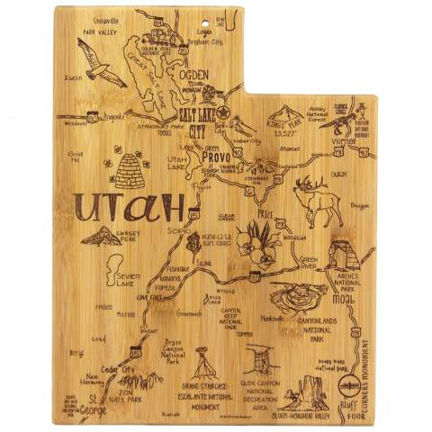 Utah Destinations Cutting Board