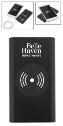 Tri-Way Wireless Personalized Power Bank, UL Certified, 10,000mAh