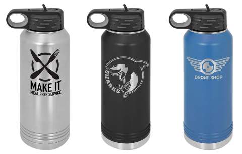 Double Wall, Vacuum Insulated, Sip Lid with Straw, 32oz Polar Camel Water Bottle