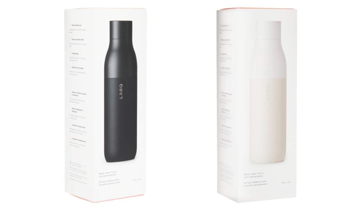 Bouteille Isolée Larq PureVis 25oz Noir - Avec Logo - Légèrement Utilisée