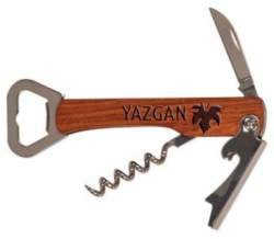 Wood 4-Function Custom Corkscrew