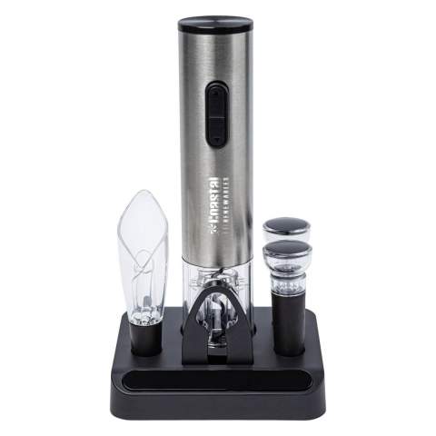 Engraved Carignan 6 piece Electric Wine Opener Set