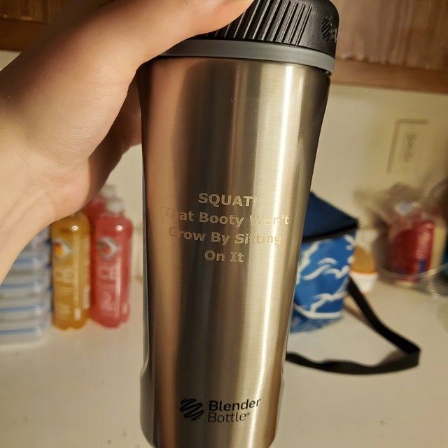 Custom Blender Bottle, Personalized Stainless Insulated Radian Protein  Shaker 26oz