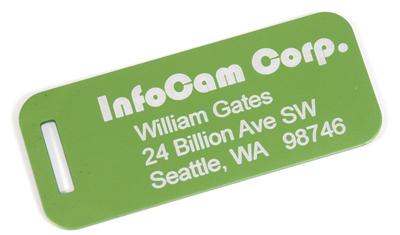 Custom Luggage Tags - Medium 3" x 1 1/4"