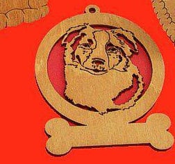 Australian Shepard Dog Ornament
