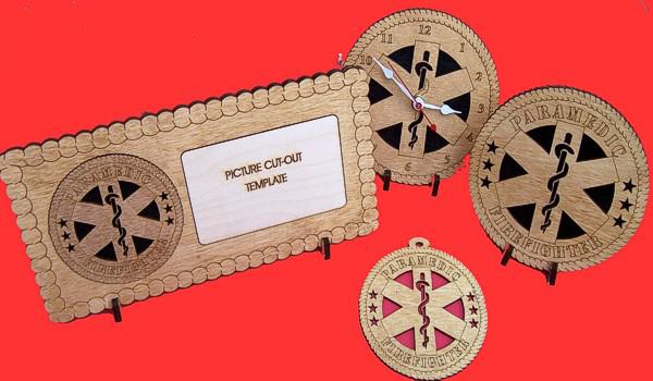 Paramedic Wood Christmas Ornament