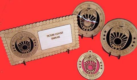 Police Wood Christmas Ornament