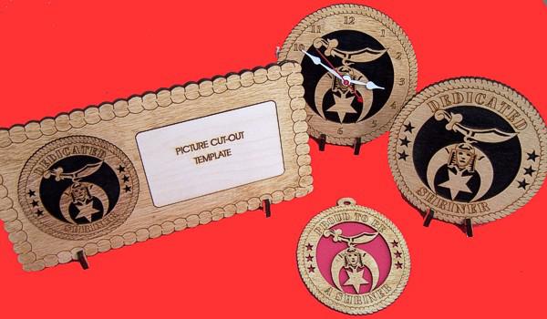 Shriner Wood Christmas Ornament
