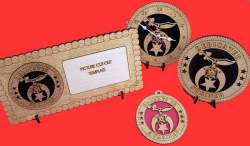 Shriner Wood Christmas Ornament