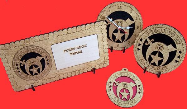 Shriner Wood Christmas Ornament