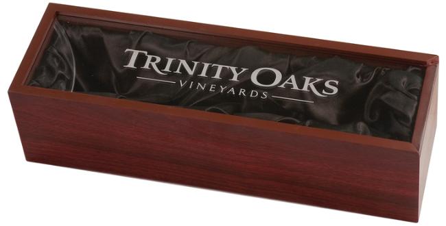 Wine Bottle Presentation Box with Clear Acrylic Lid