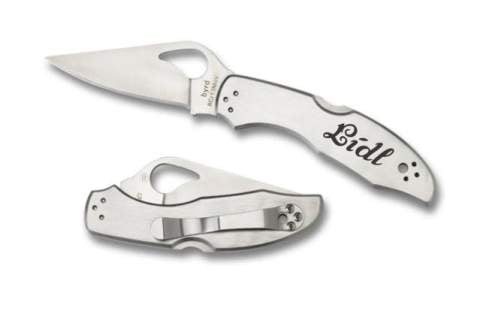 Spyderco Byrd Meadowlark Stainless Handle BY04