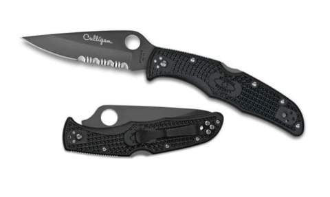 Engraved Spyderco Endura4 Black Handle C10BK