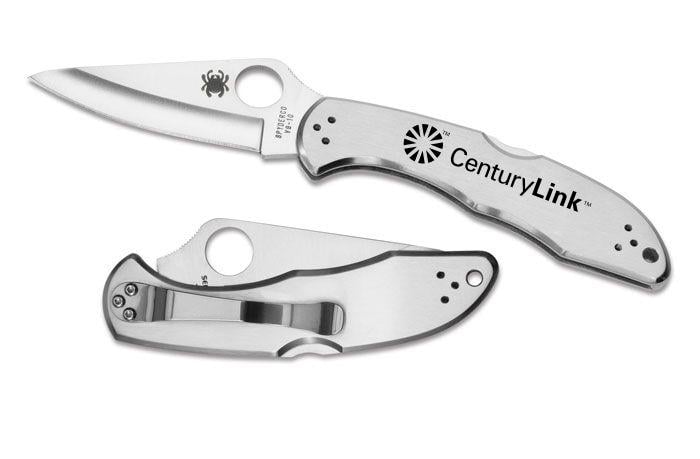 Custom Spyderco Delica4 Stainless Handle C11