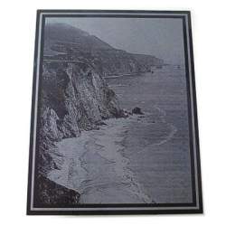 Black Granite Rectangle Tile - 8-1/2"x11"