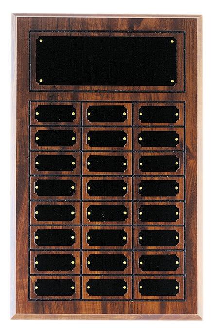 Cherry Finish Perpetual Plaques - 24 Plates