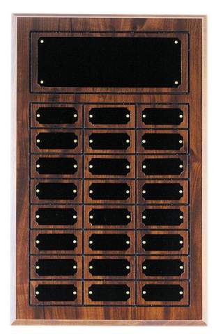 Cherry Finish Perpetual Plaques - 24 Plates