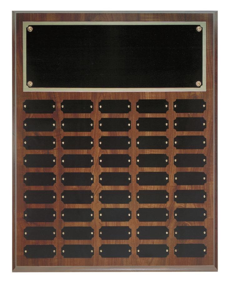 Cherry Finish Perpetual Plaques - 45 Plates