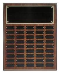Cherry Finish Perpetual Plaques - 45 Plates