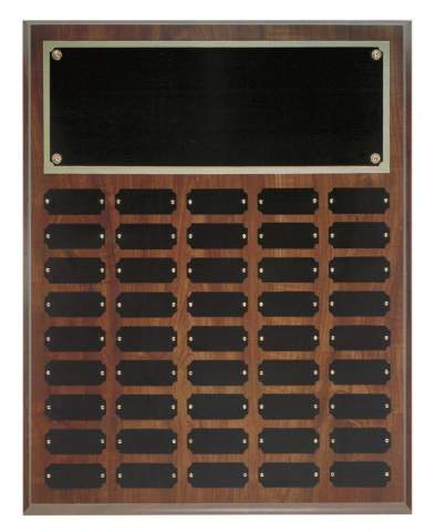 Cherry Finish Perpetual Plaques - 45 Plates