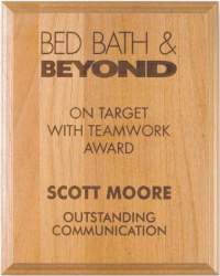 Solid Alder Plaque - 8x10"
