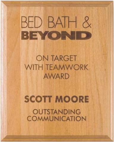 Solid Alder Plaque - 7x9"