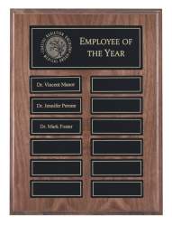 Black 9x12" 12 Plate Perpetual Plaque with Easy Change Magnetic Plates