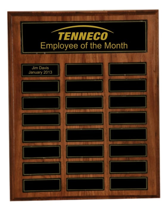 Black 12x15" 24 Plate Perpetual Plaque with Easy Change Magnetic Plates