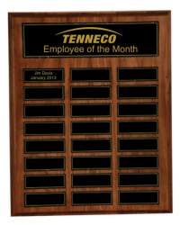Black 12x15" 24 Plate Perpetual Plaque with Easy Change Magnetic Plates