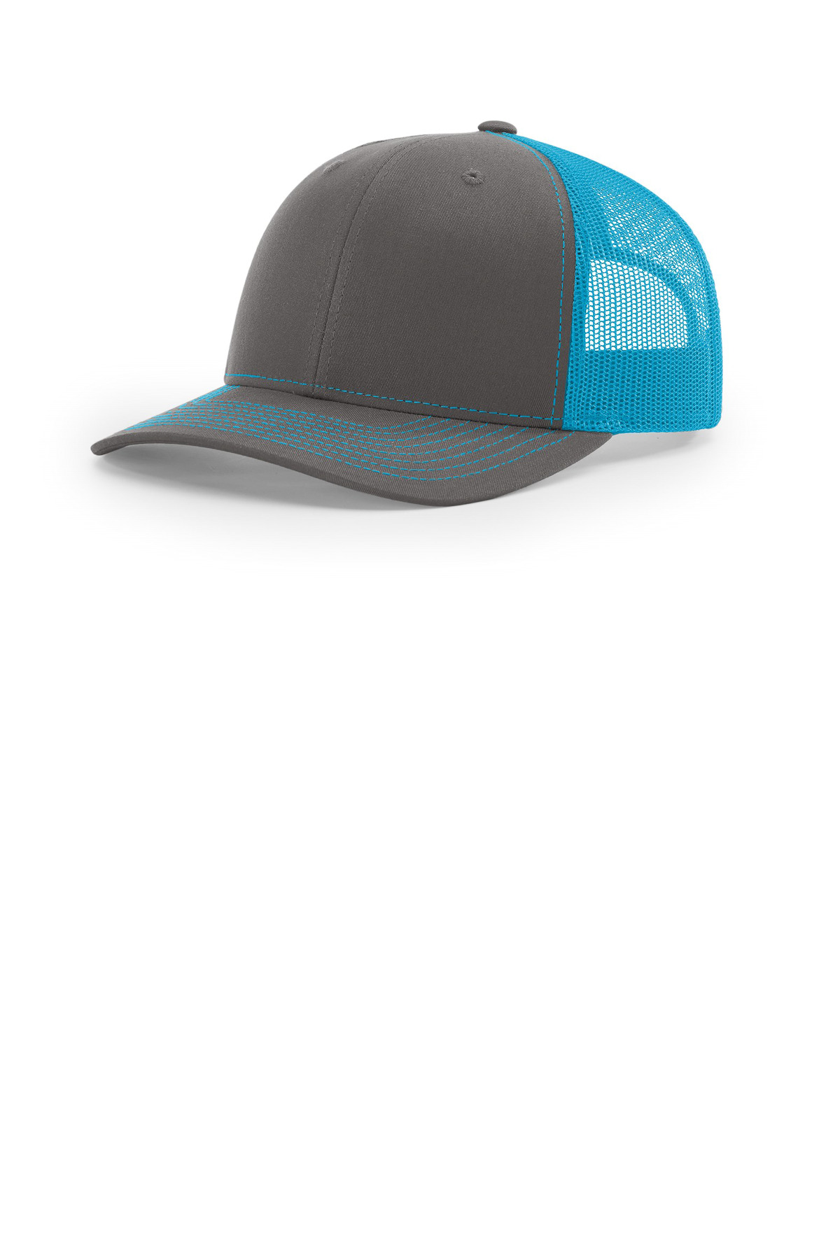 Charcoal Gray/Neon Blue