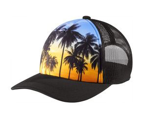 Palm Trees Sunset Orange/Black