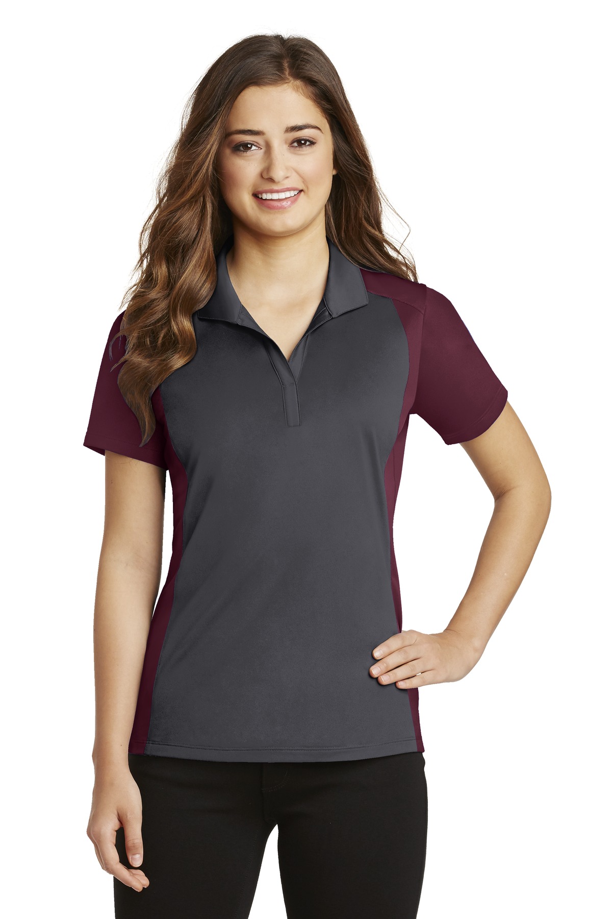 Iron Gray/Maroon Red