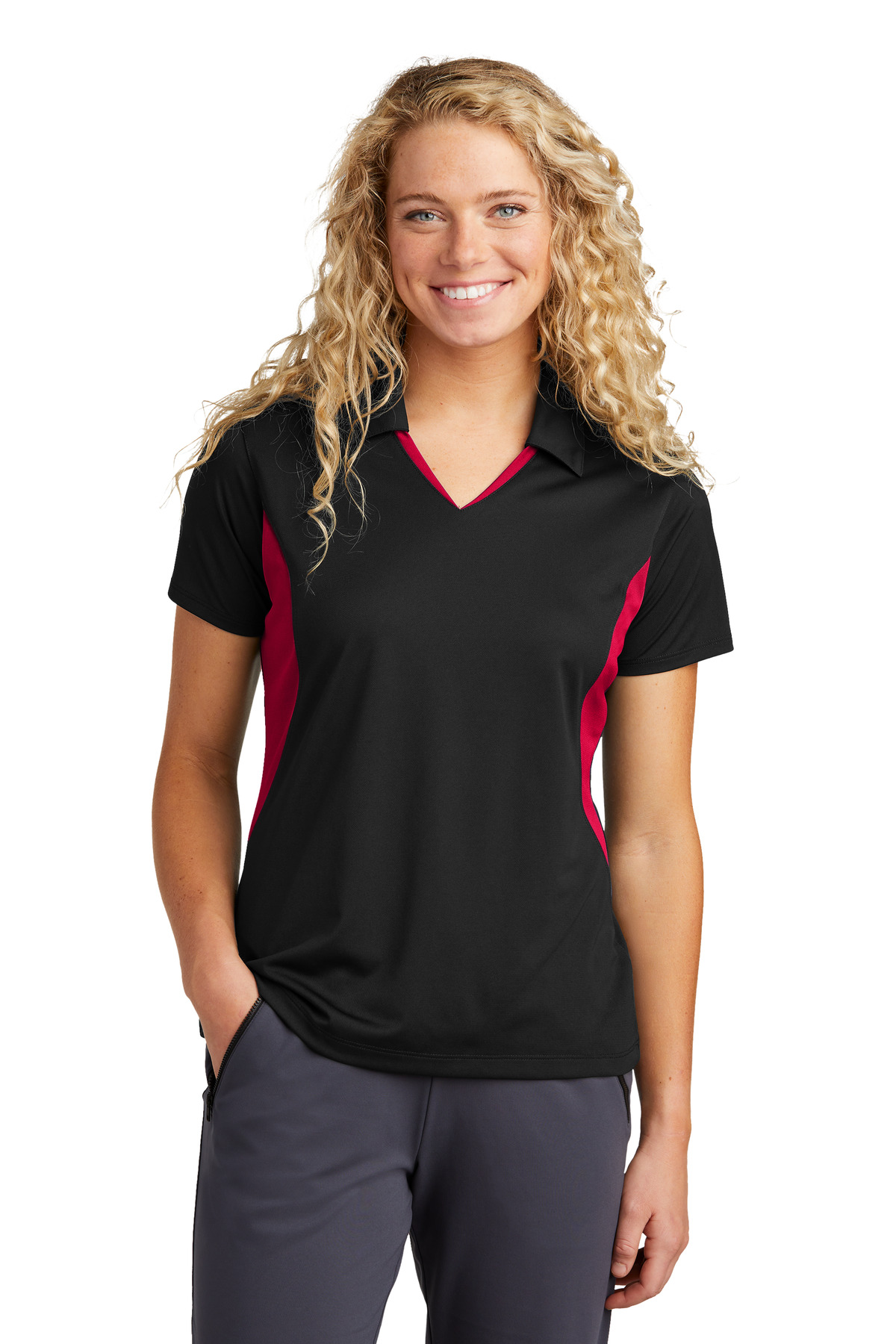 Black/Deep Red
