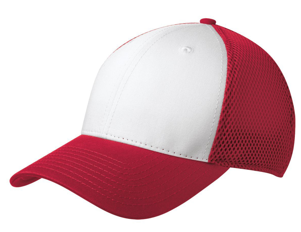 White/Scarlet Red