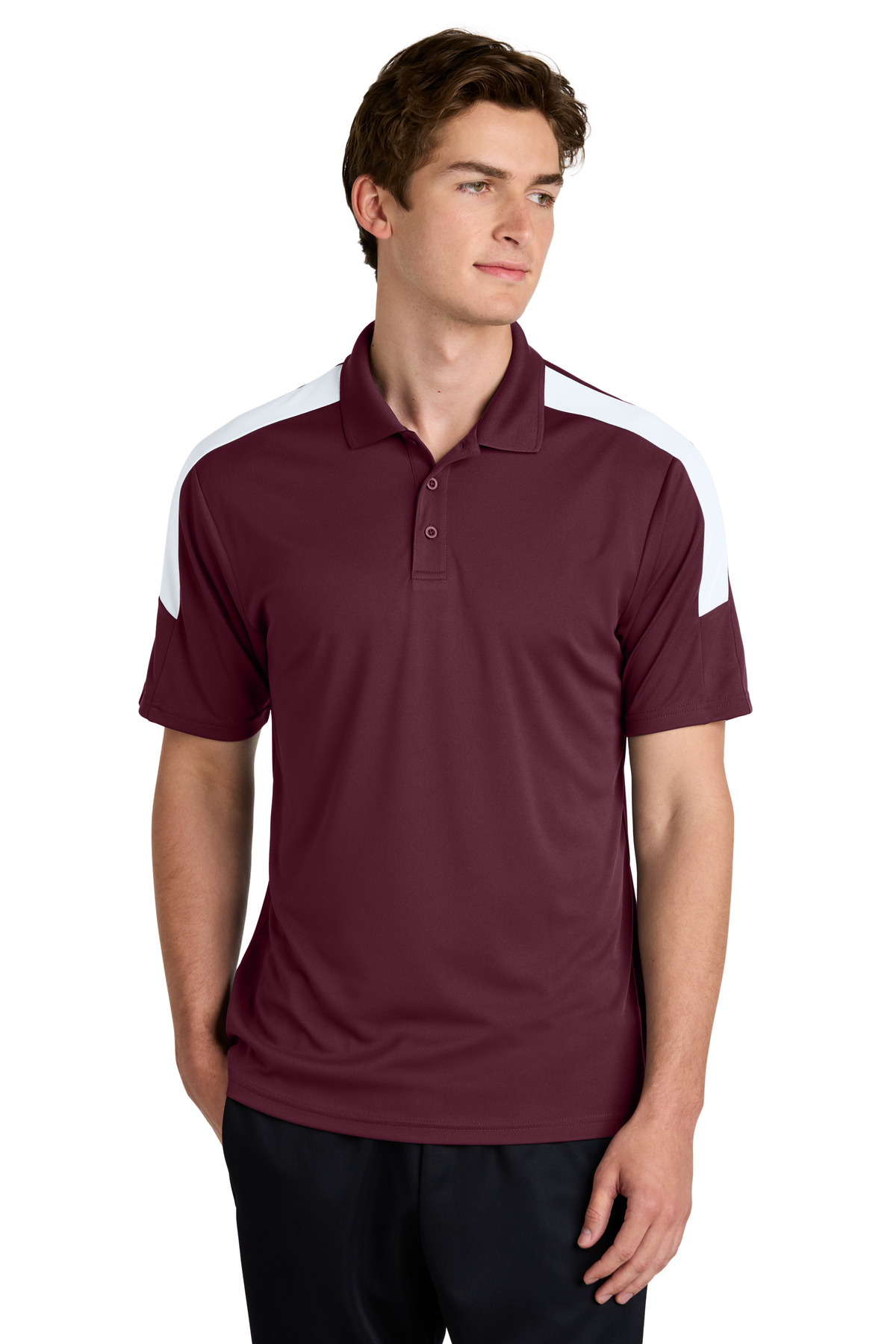 Maroon Red/White