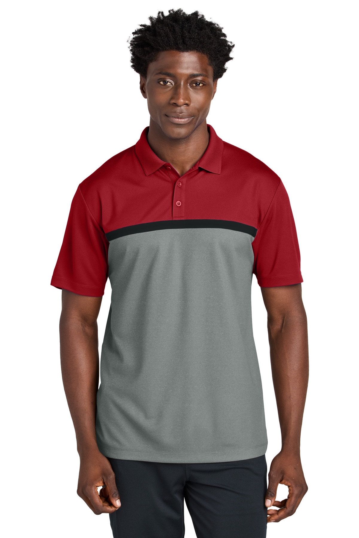 Deep Red/Concrete Heather/Black