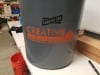 Stencil on Trash Can