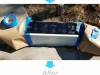 Curb Painting using a stencil