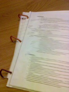 carabiner keychains used to make a 3 ring binder