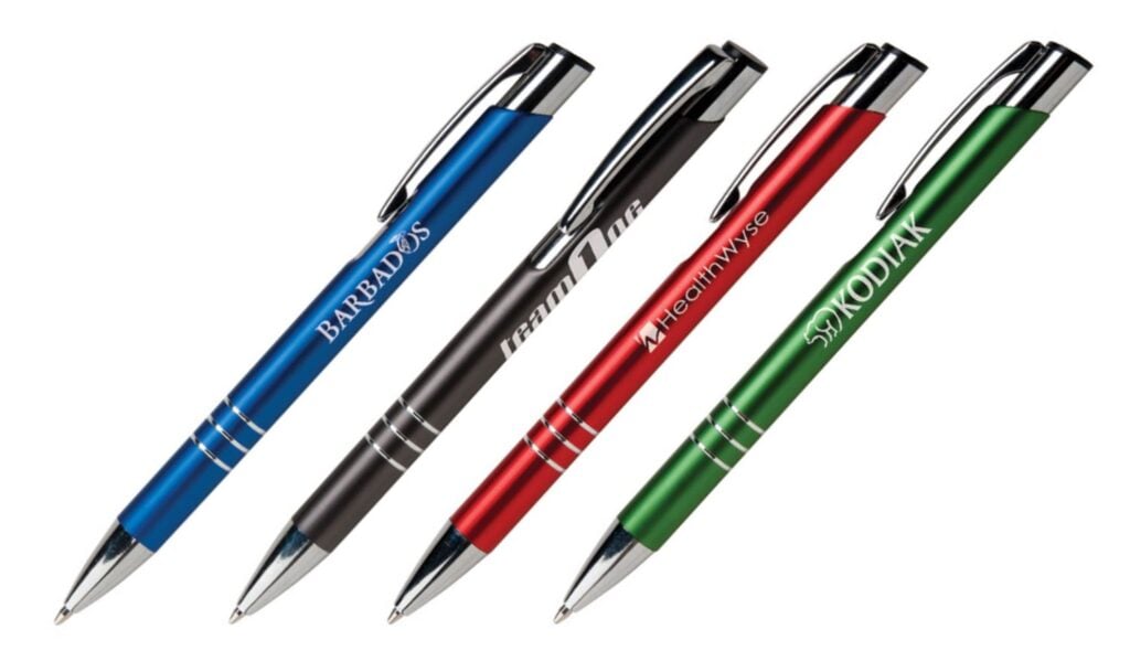 Engraved set of pens