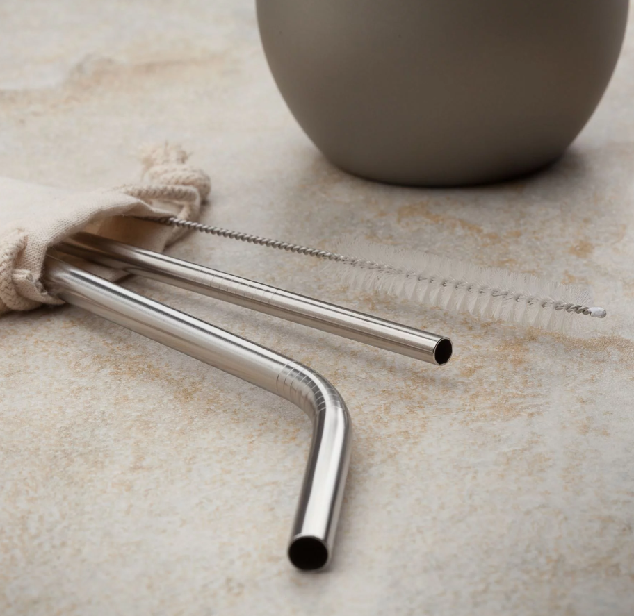 Stainless Steel Straws With Brush