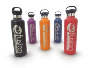 Set of six insulated drink bottles