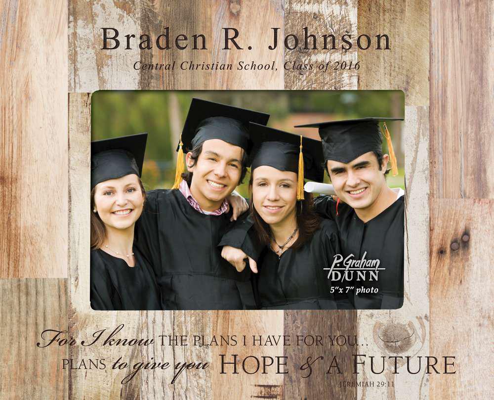 Engrave graduation frame