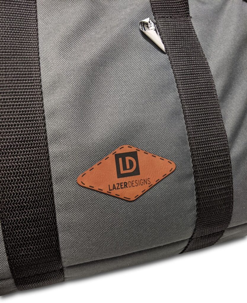 Diamond patch on bag