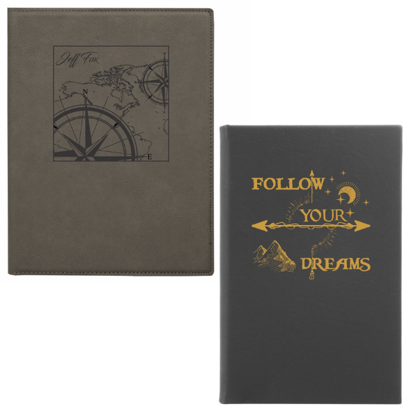 Two engraved notebooks