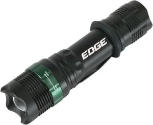 black engraved flashlight