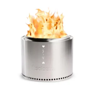 Laser engraved portable camping stove